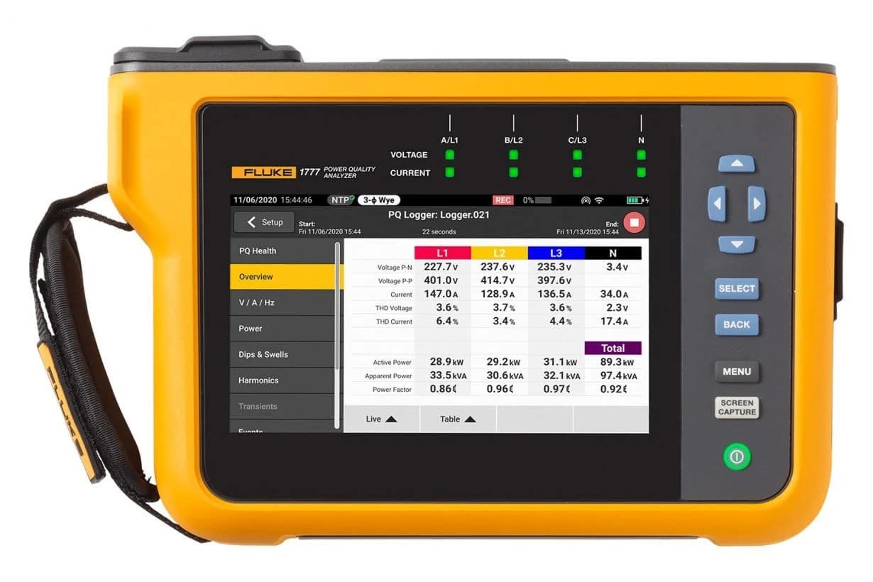 پاور آنالایزر 3 فاز فلوک Fluke 1770 5 Fluke 1770